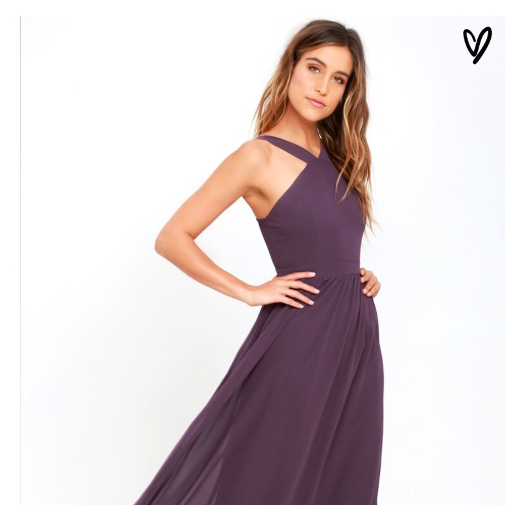 🦋Lulu’s Maxi Dress Dusty Purple-Medium
